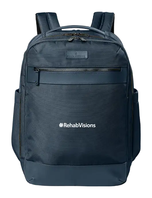 Brooks Brothers Oxford Dark Navy Backpack w/RehabVisions Logo