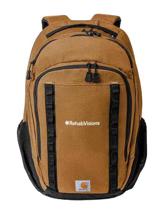 Carhartt 25L Ripstop Light Brown Backpack w/RehabVisions Logo