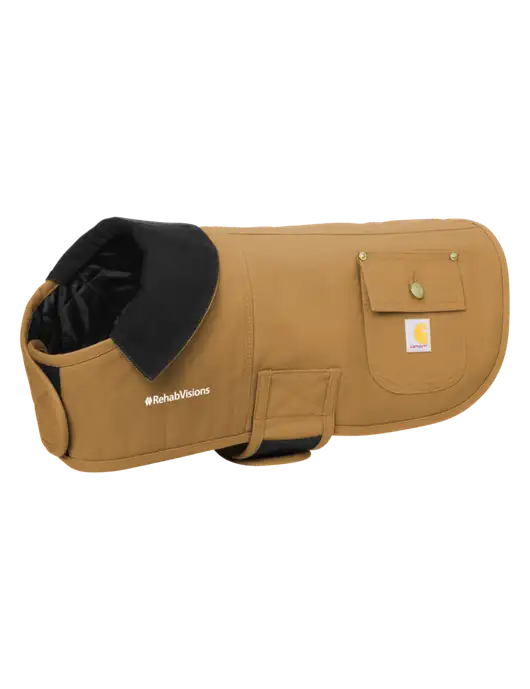 Carhartt Dog Dark Tan Chore Coat w/RehabVisions Logo