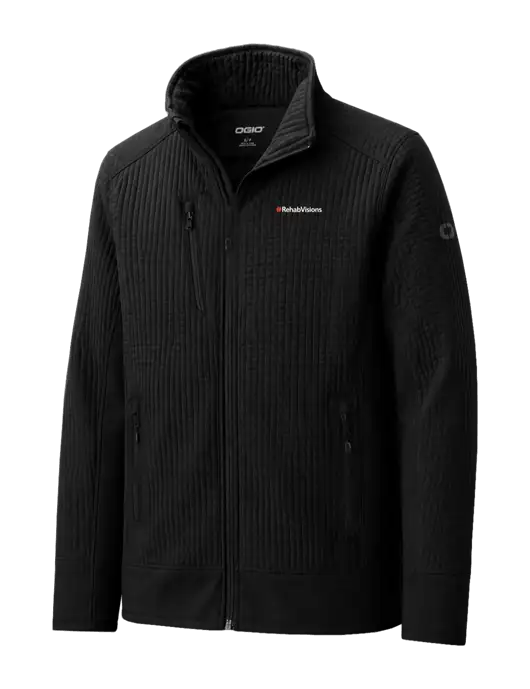 OGIO Black Trax Jacket w/RehabVisions Logo