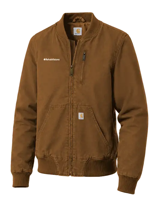 Carhartt Womens Light Brown Rugged Flex Crawford Jacket w/RehabVisions Logo