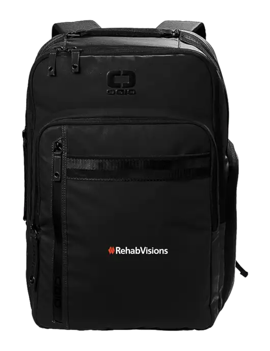 OGIO Commuter XL Black Backpack w/RehabVisions Logo