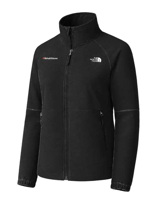 The North Face Womens Black Barr Lake Soft Shell Jacket w/RehabVisions Logo