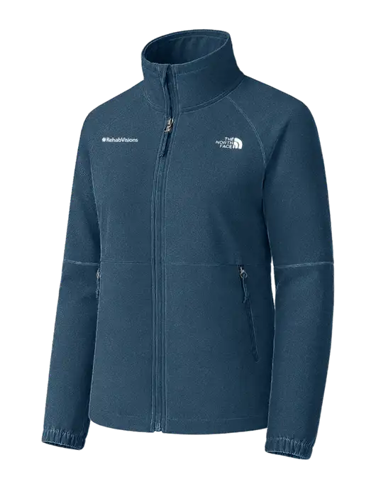 The North Face Womens Light Navy Barr Lake Soft Shell Jacket w/RehabVisions Logo