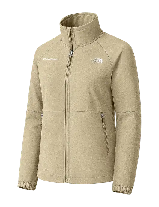 The North Face Womens Tan Barr Lake Soft Shell Jacket w/RehabVisions Logo