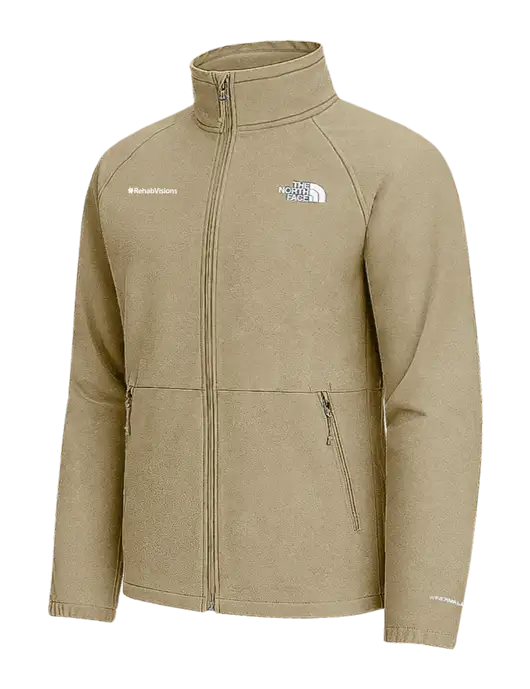 The North Face Tan Heather Barr Lake Soft Shell Jacket w/RehabVisions Logo