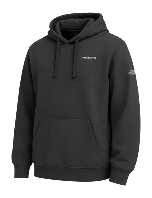 The North Face Black Heather Pullover Hoodie w/RehabVisions Logo