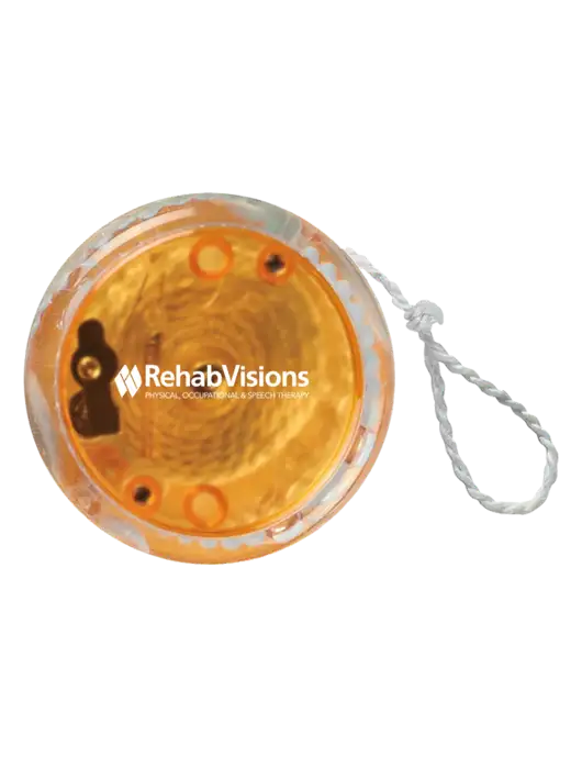 Orange Light Up Yo-Yo w/RehabVisions Logo