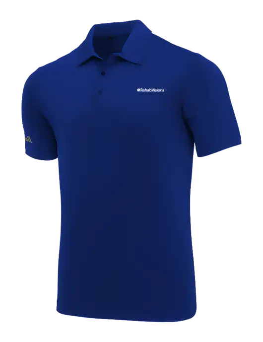 Adidas Dark Royal Ultimate Solid Polo w/RehabVisions Logo