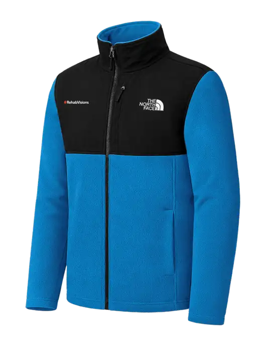The North Face Royal/Black Highest Peak Full-Zip Fleece Jacket w/RehabVisions Logo