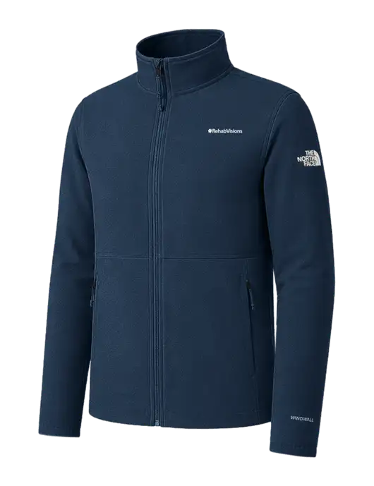 The North Face Dark Navy Edge Stretch Soft Shell Jacket w/RehabVisions Logo