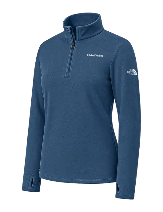 The North Face Womens Light Navy Ambition 1/4-Zip  w/RehabVisions Logo