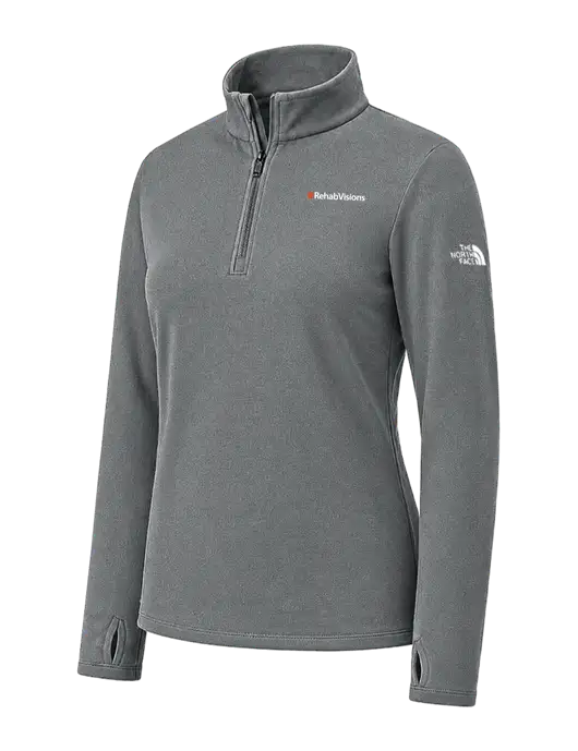 The North Face Womens Dark Grey Ambition 1/4-Zip  w/RehabVisions Logo