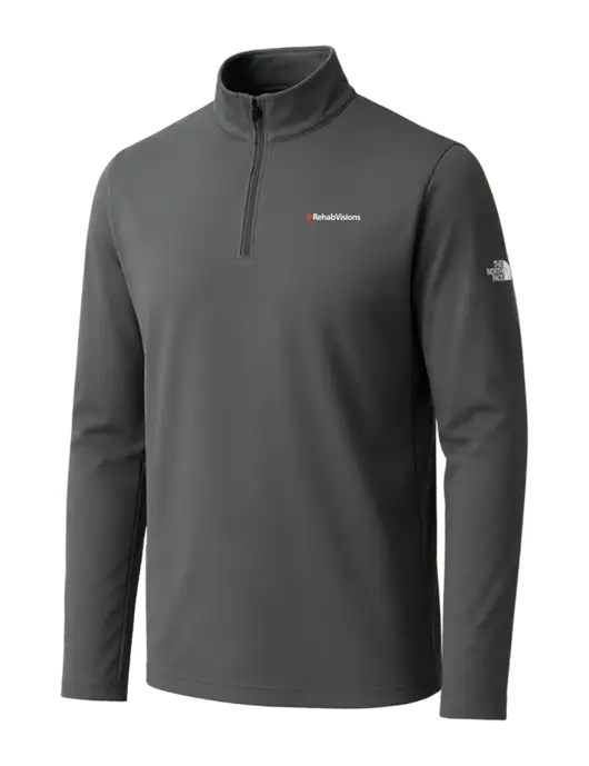 The North Face Dark Grey Ambition 1/4-Zip w/RehabVisions Logo