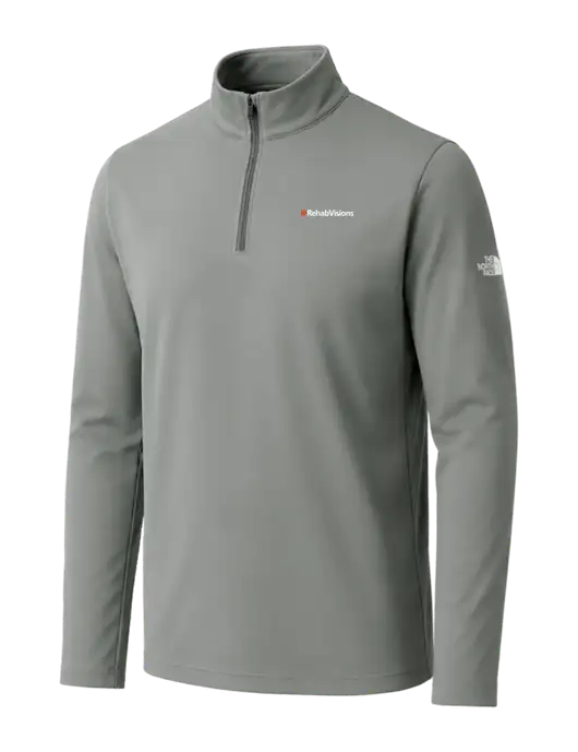 The North Face Dark Medium Grey Ambition 1/4-Zip w/RehabVisions Logo