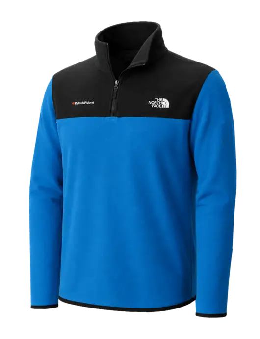 The North Face Dark Sapphire/ Black Glacier 1/4-Zip Fleece w/RehabVisions Logo