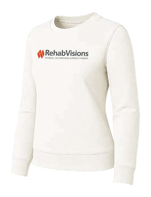 Womens Ivory Loft Crewneck Sweatshirt w/RehabVisions Logo