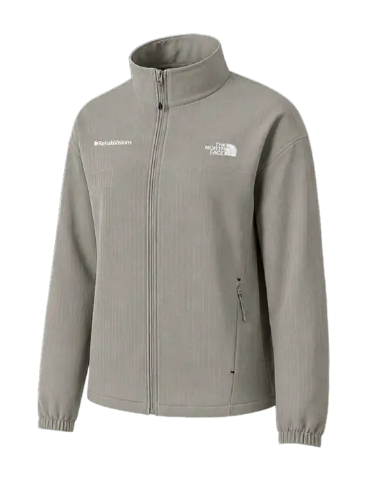 The North Face Womens Medium Taupe Mountain Horizon Jacket w/RehabVisions Logo