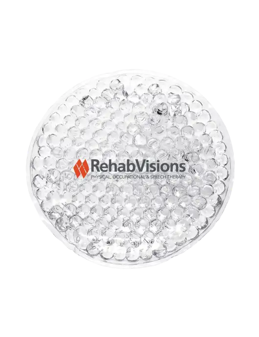 Clear Hot & Cold Gel Bead Packs w/RehabVisions Logo
