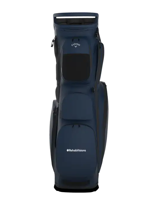 Callaway Fairway 14 Navy Stand Golf Bag w/RehabVisions Logo
